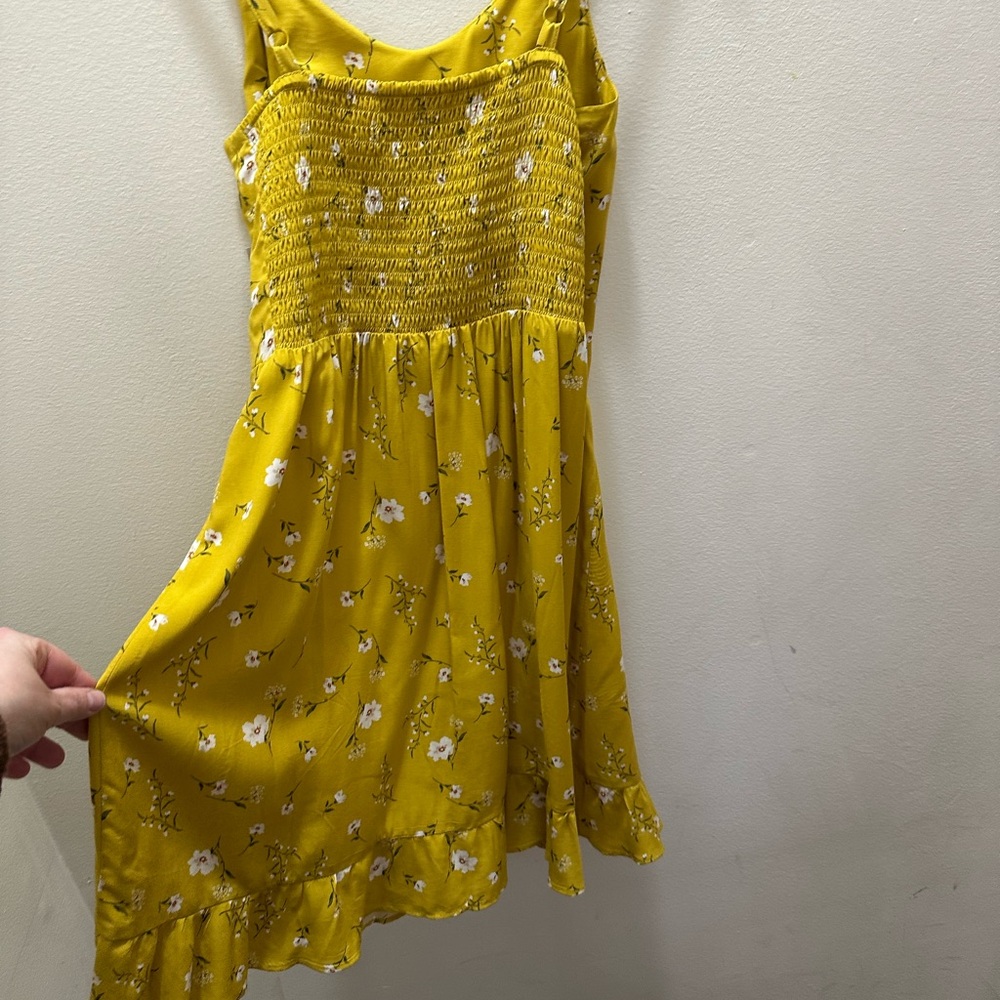 Yellow Floral Kids Dress